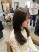 ディッシュ 五反田(dish)&nbsp;【初カラー】重めロングが透明感ブラウンで劇的垢抜け☆五反田