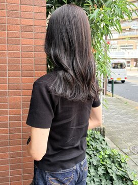 ヒントステーション(HINTSTATION) 〈浅草美容室〉顔まわりレイヤーアッシュグレージュ