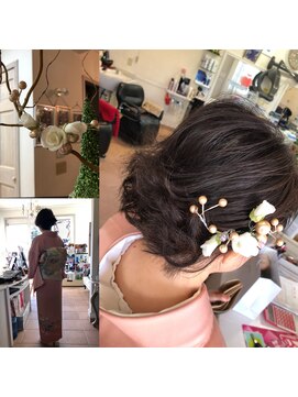 ヘアメイク アンティ お上品ＵＰスタイル