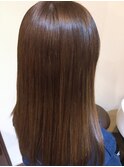 ツヤセミロング×ソフトベージュ