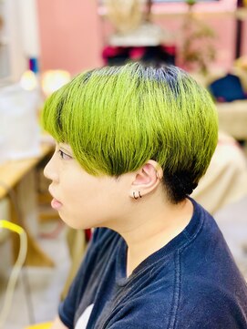 パーマネントガレージ(Parmanent Garage) ライムグリーンショート