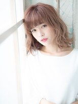 美容室 フラワー 平井店(flower)&nbsp;透け感たっぷりピンクベージュ【平井】