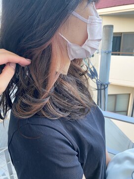 オーシャン(Ocean) ［OCEAN Hair&Life 水田成美］トレンドインナーハイライトカラー