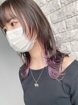 リアイス(Re:ICE) ミニウルフ/くすみブルー/流れるレイヤー/インナーハイライト