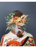 成人式の前撮りスリ族ヘアセット