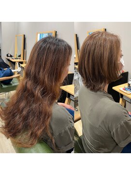 ヘアサロン ナノ(hair salon nano) 白髪ぼかしハイライト