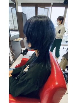 ラグーンヘアー(Lagoon hair) ウルフオンブリーチカラー♪