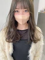 ヘアー アイス 御器所本店(HAIR ICI) 20代30代40代ブリーチなしオリーブカラー