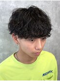 新潟メンズパーマ　波巻きスパイラル　波巻きパーマ