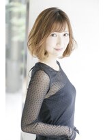 ルルディ バイ アフロディーテ銀座(luludi by APHRODITE)&nbsp;黒髪/グレーベージュ/レイヤーロング/前髪パーマ/銀座