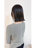 イオエ(ioe)&nbsp;黒髪/ボブルフ/ネビージュ/小顔/ワンレン/髪質改善/グレージュ