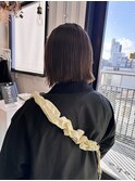 切りっぱなしボブ/ミルキーベージュ