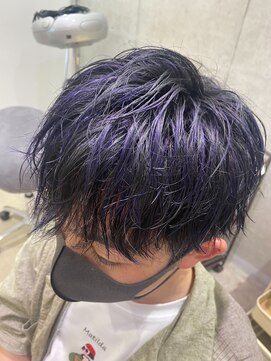 フーチー クーチー ヘッド ショップ 曽根本店(FUCHI KUCHI head shop) @fuchi_kuchi.okada[梅田豊中/ゴシックパープル/メンズセット］