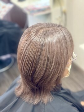 ヘア ウィッシュ 須磨区名谷店(HAIR WISH) 脱白髪染めクリアグレーカラー