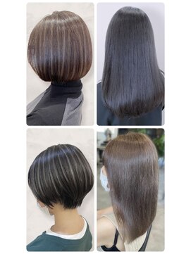 美容室フルール 20代30代40代髪質改善カラーミルクティアッシュ韓国ヘア