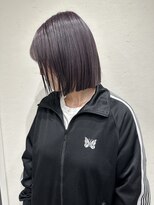 ウニレ バイ センス(unire by sense)&nbsp;【姫路/飾磨】透明感暗めグレージュカラー/切りっぱなしボブ