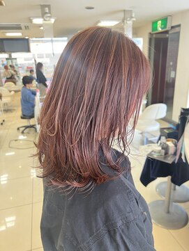 ショコララテ くびれミディアムアンブレライツピンクバイオレット