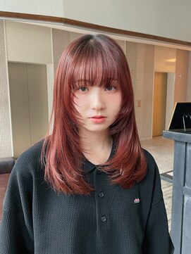 ジョエミバイアンアミ(joemi by Un ami) フェイスレイヤー/顔周りレイヤー/レッドブラウンカラー