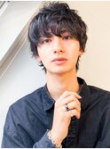 20代30代韓流☆ツイストパーマショートマッシュアッシュブラウン