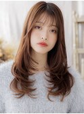 ミストバングチェリーブラウンデジタルパーマa上尾20代30代40代