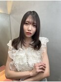 くびれヘア/顔周り/韓国/レイヤーカット/黒髪/ミディアム北千住