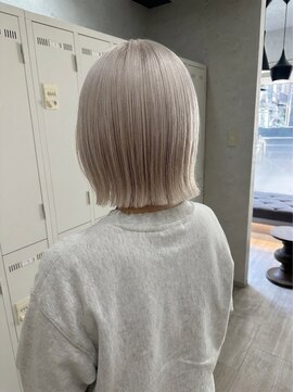 コール ネックス ザ サロン 表参道(COALL nex the salon) 【福島＃25】ハイトーンホワイトベージュボブ 表参道 韓国