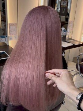 ブルーテーフ(Bleu Terre) 盛岡【透けピンクラベンダーツヤストレート】入学式卒業式◎