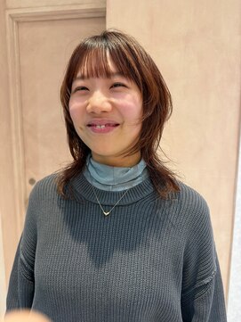 オン キャナルシティ博多前店(on) 【晴音】ミディアムウルフ/ウルフカット/30代