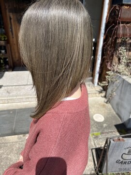 へアサロンアンドカフェガーデン(hair salon&cafe GARDEN) ブリーチありカラー/オリーブベージュ/レイヤーカット