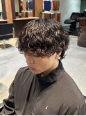 縦落ちウルフパーマ/津田沼/メンズパーマ/メンズ/メンズカット
