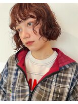 イーノ(ENO)&nbsp;bob perm ×　orange brown