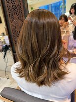 ヘアリゾート粋 ティガ 池袋店(tiga)&nbsp;ミディアムレイヤー/ライトブラウン
