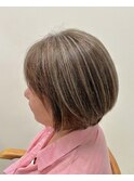 白髪を活かすナチュラル白髪ぼかし