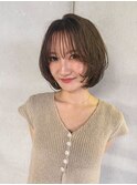 大人ショート/ひし形ボブ/小顔カット