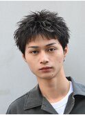 原宿短髪アクティブショートツイストスパイラルパーマ刈り上げ