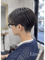 髪質改善Lino hair/縮毛矯正/白髪ぼかし/ハイライト/メンズカット【リノヘア】 韓国風刈り上げマッシュ/丸みマッシュ/韓国風マッシュ