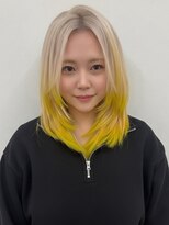 リエンス(RIENS)&nbsp;【RIENS】ブロンド×イエローの裾カラー