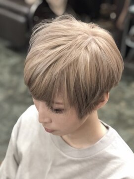 ヒスヘアー クリエイティブスペース(hys hair creative space by lauto) ハイベージュ ショートスタイル