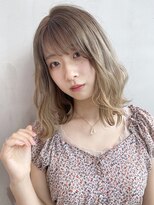 アイティー バイ アルバム 中野店(IT by ALBUM) ウェーブカールボブ_ハイライトカラーセミウェットウェーブ_7911