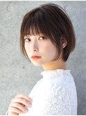 前髪あり大人ショートボブ20代30代40代【AIN.表参道】川原大地