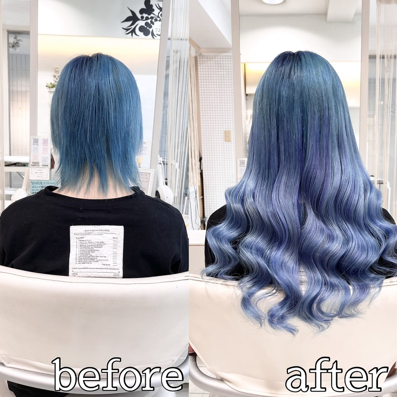 ga80シールエクステ 派手髪に！ シールエクステ80枚 2色ミックスして