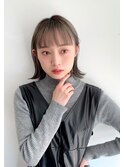 グレージュ/20代30代/くびれミディ/ミルクティー