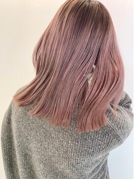 デート 下北沢(DATE) ダブルカラーピンクアッシュケアブリーチハイトーン髪質改善