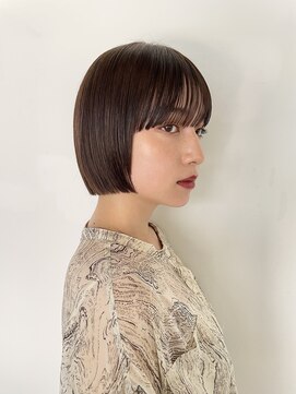 ウェルク(welc) ミニボブ/ショートボブ/ブラウンカラー/前髪カット