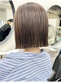 ナチュラルボブショートミニボブダブルカラーハイライトブリーチ
