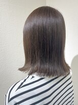 ヘアー ホスピタル ソアン(hair hospital soan)&nbsp;外ハネ × カーキブラウン