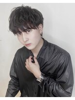 フォルテ 草薙店&nbsp;ウルフ　アッシュブラック　カルマパーマ　ベリーショート