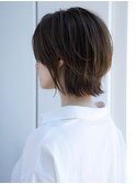 前髪なし外はねウルフボブ20代30代40代【AIN.表参道】川原大地