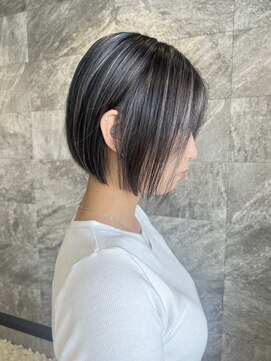 ノア(NOAH) コントラストハイライト×ぷつっとボブ