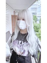 ヘアーエクステンド エフ 渋谷(f)&nbsp;ホワイトヘアーロング